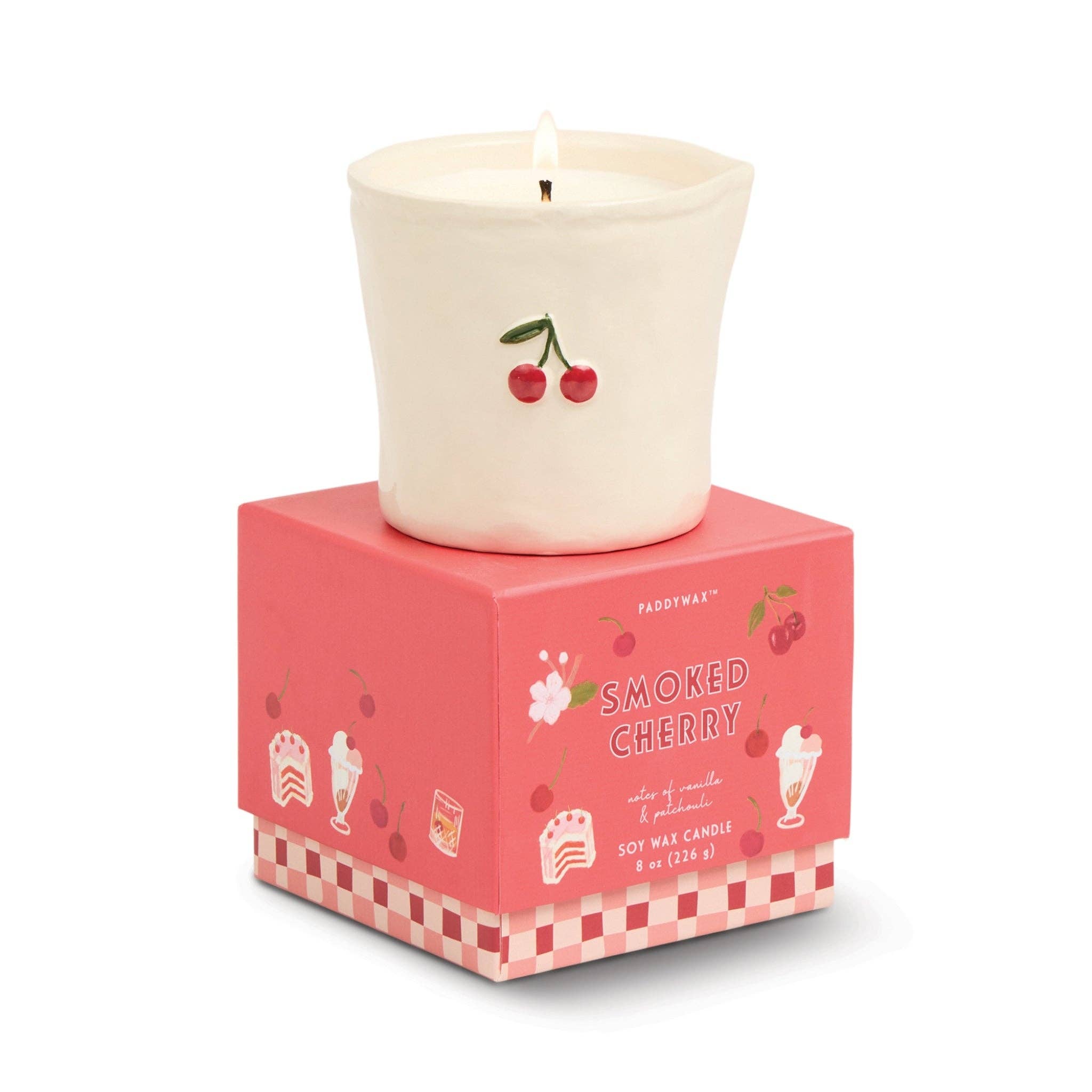 Cherry Ceramic Candle | Smoked Cherry