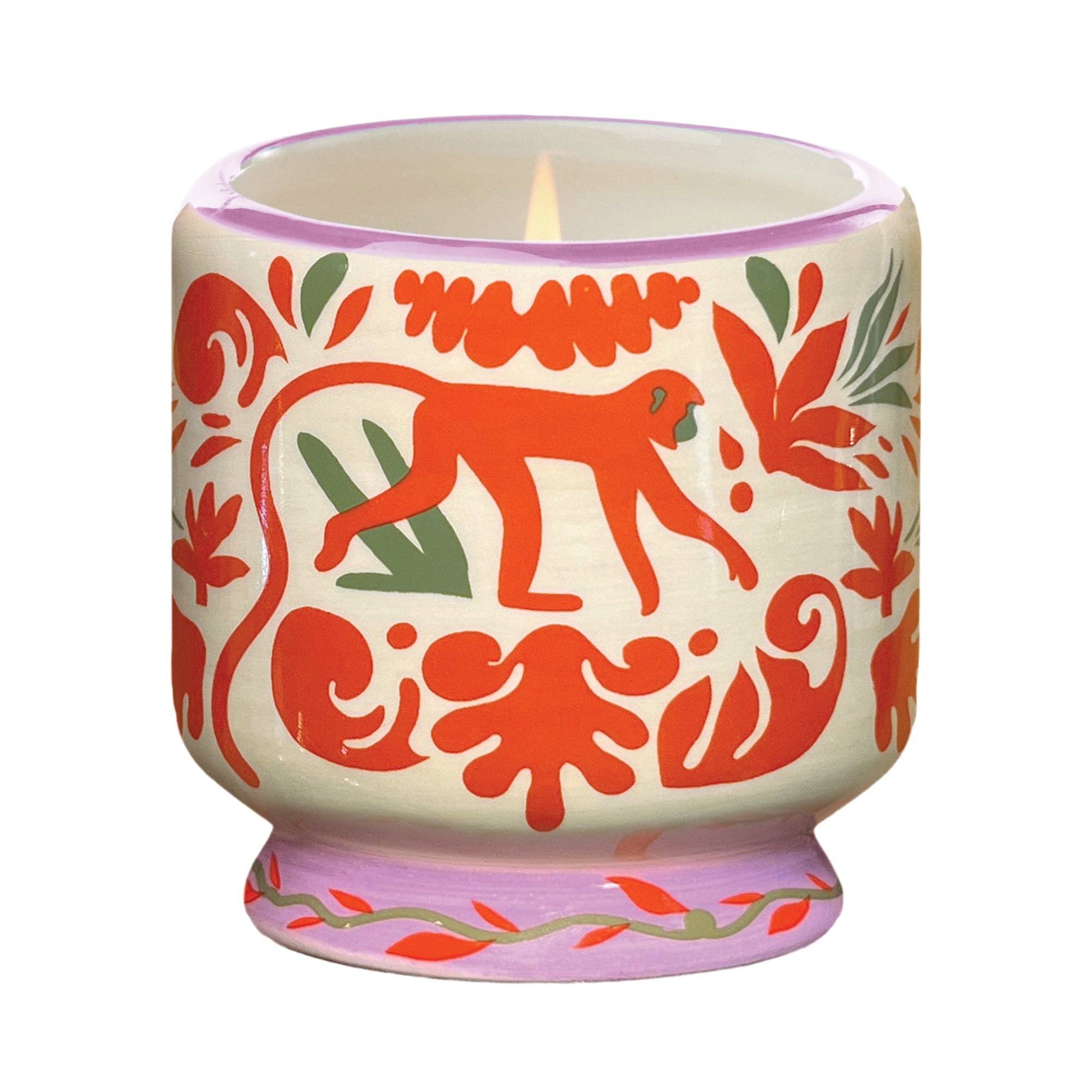 Jungle Ceramic Candle - Coconut & Amber
