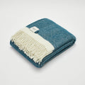 Herringbone Wool Blanket | Sailor Blue