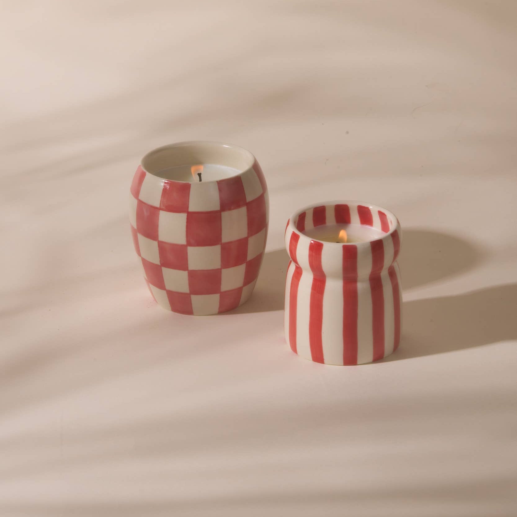Cabana Red Ceramic Candle - Hibiscus Bay