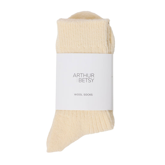 Wool Socks | Cream