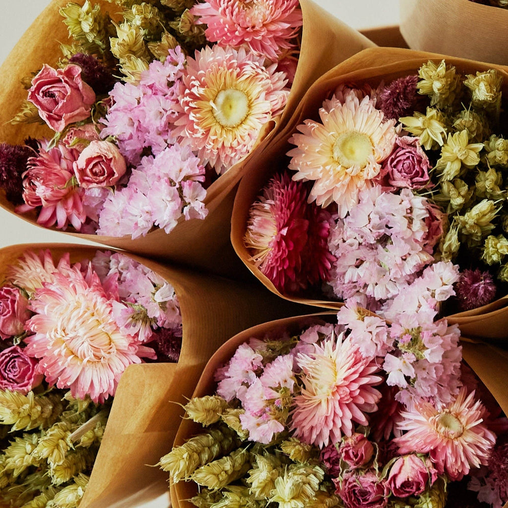 Market More Dried Flowers Bouquet | Pink