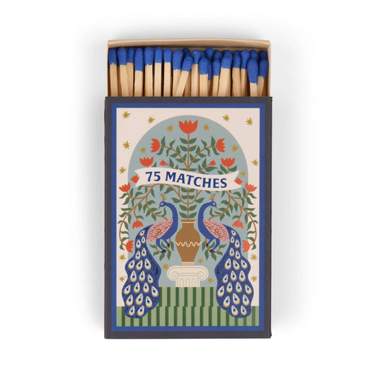Boxed Matches | Peacock Blue