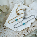 Simple Gemstone Bracelet | Aquamarine, Gold