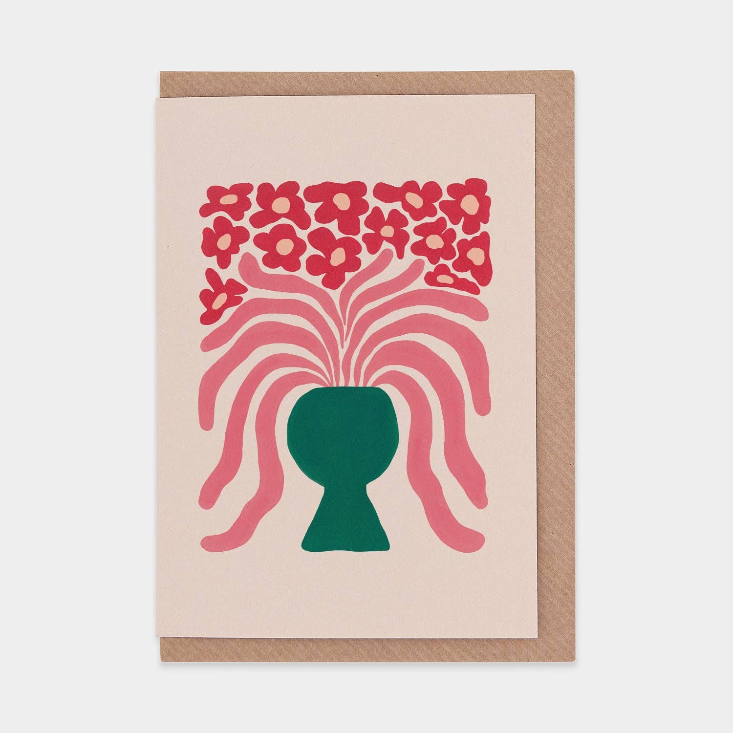 Loosey Goosey Agapanthus Greetings Card