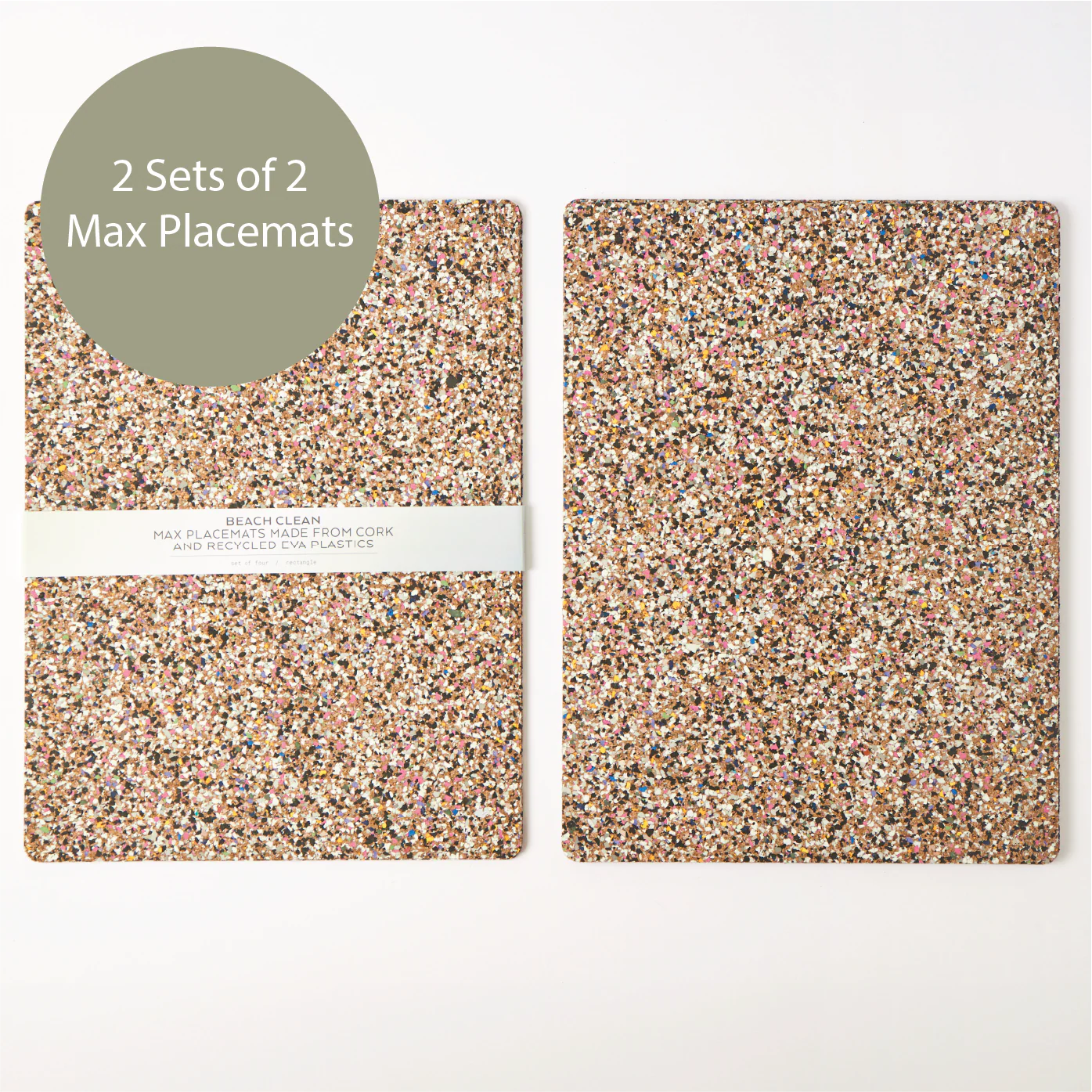 Beach Clean MAX Placemats | Rectangle x2 Sets