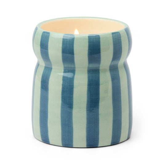 Cabana Navy Ceramic Candle | Warm Cider