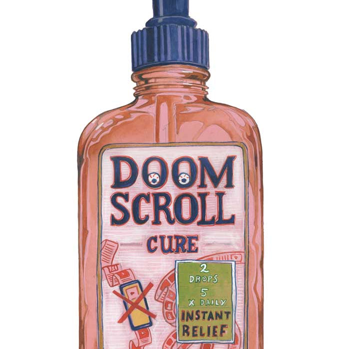 Doom Scroll Cure | Greetings Card 