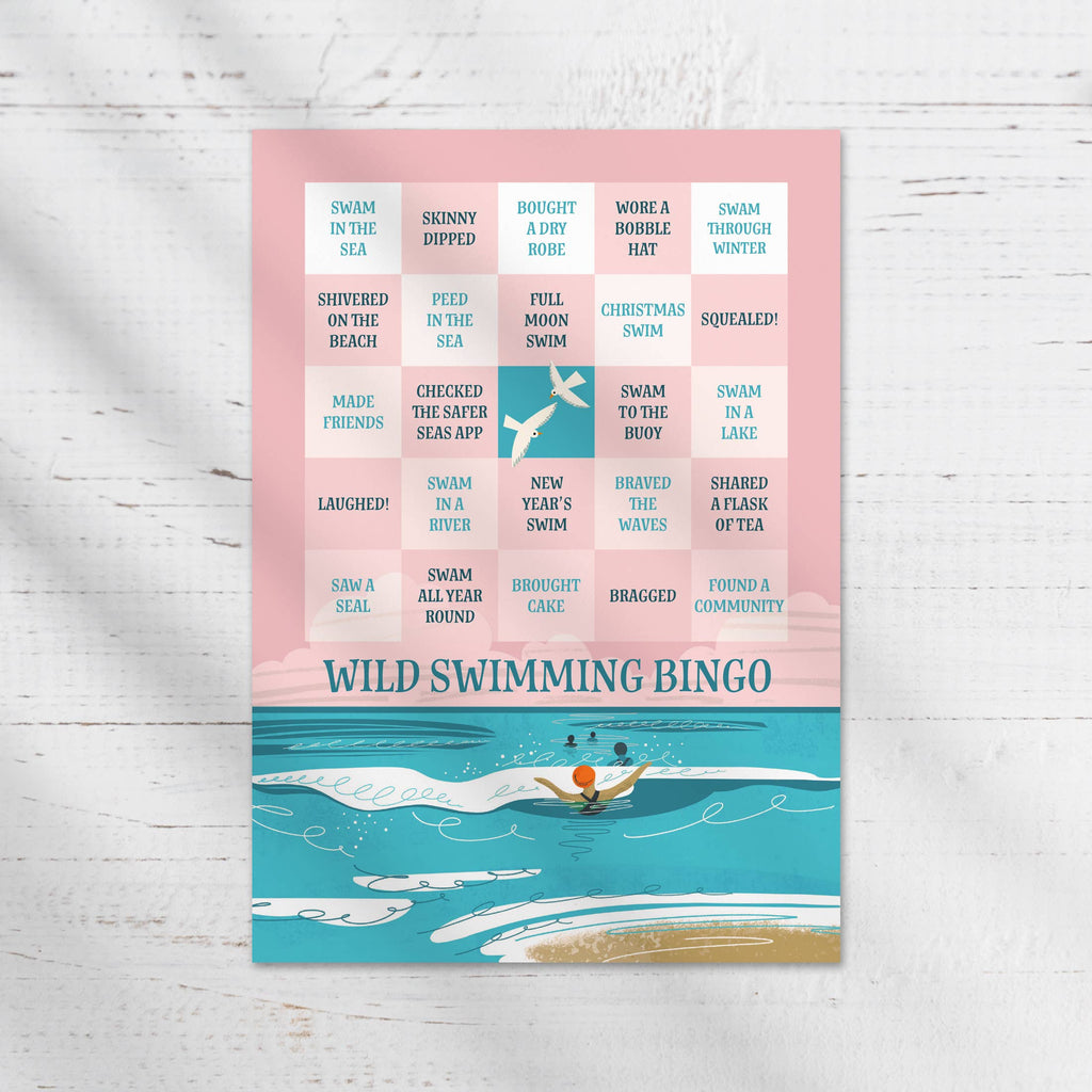 Wild Swimming Bingo Card | Greeting Card
