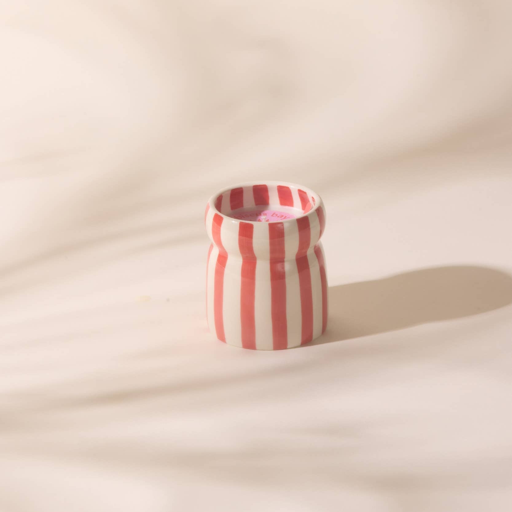Cabana Red Ceramic Candle - Hibiscus Bay