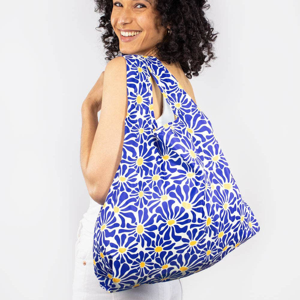 Abstract Flowers Blue | Medium