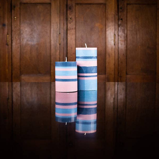Rose Pink Pillar Candle | British Colour Standard