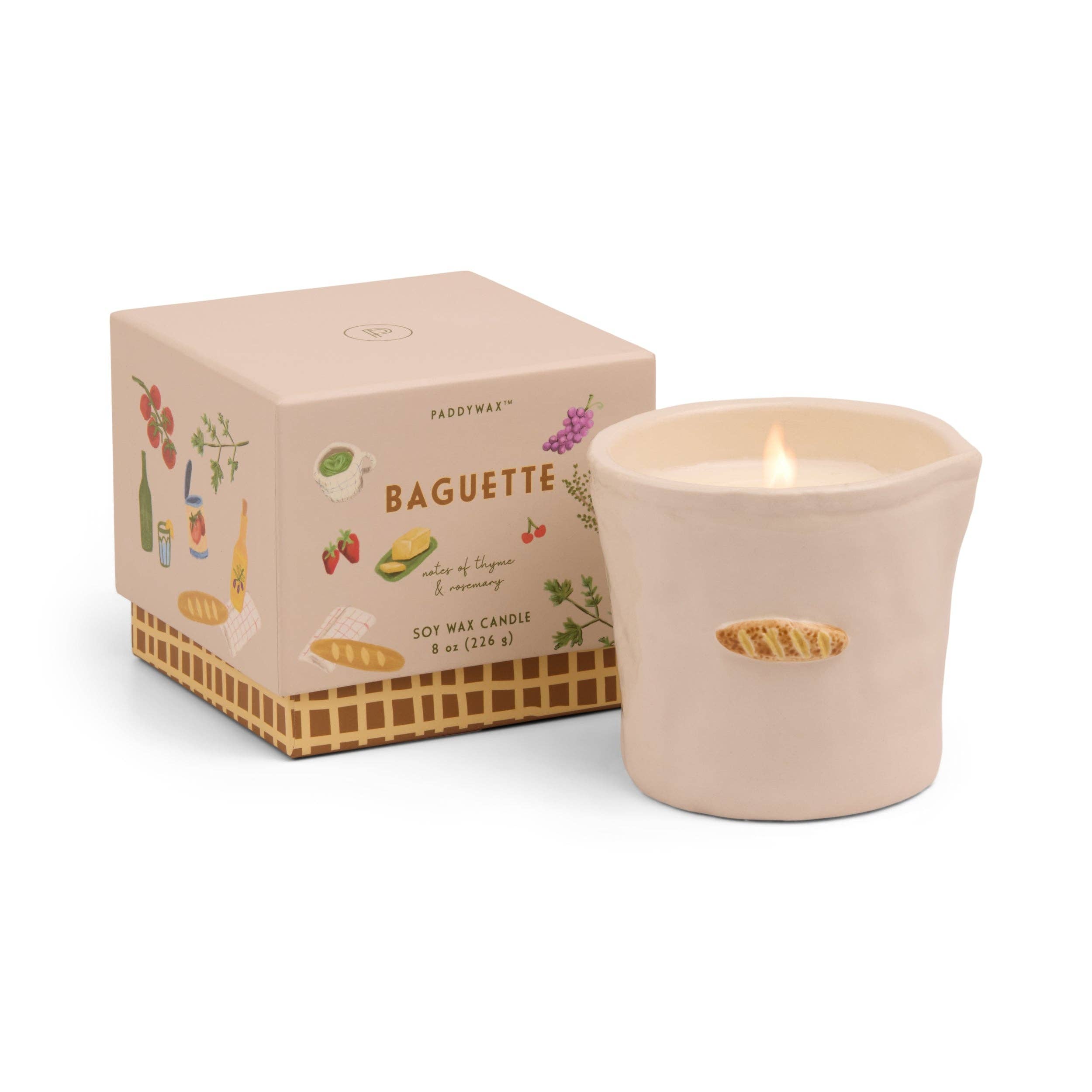 Baguette Ceramic Candle | Rosemary Thyme