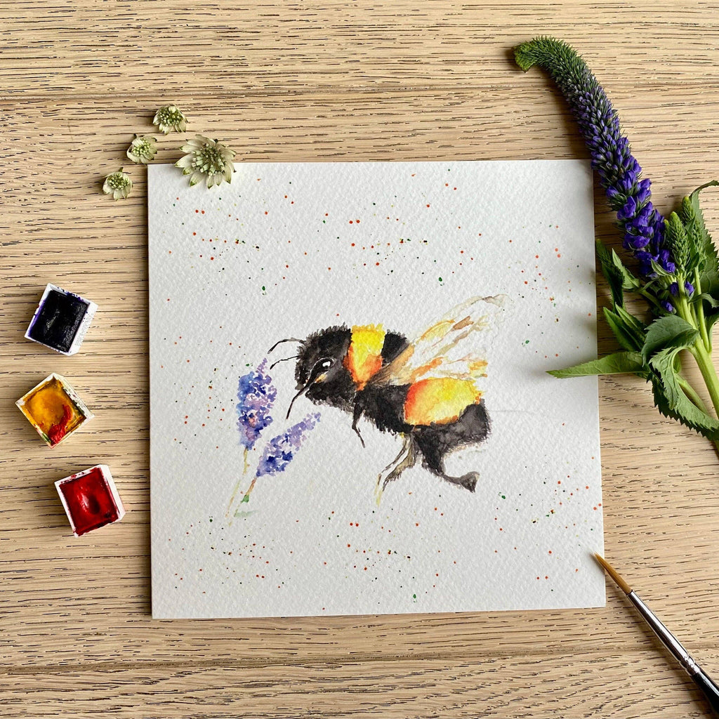 Bumble bee 'Summer Flight'  Greeting Card | Sarah Epsom