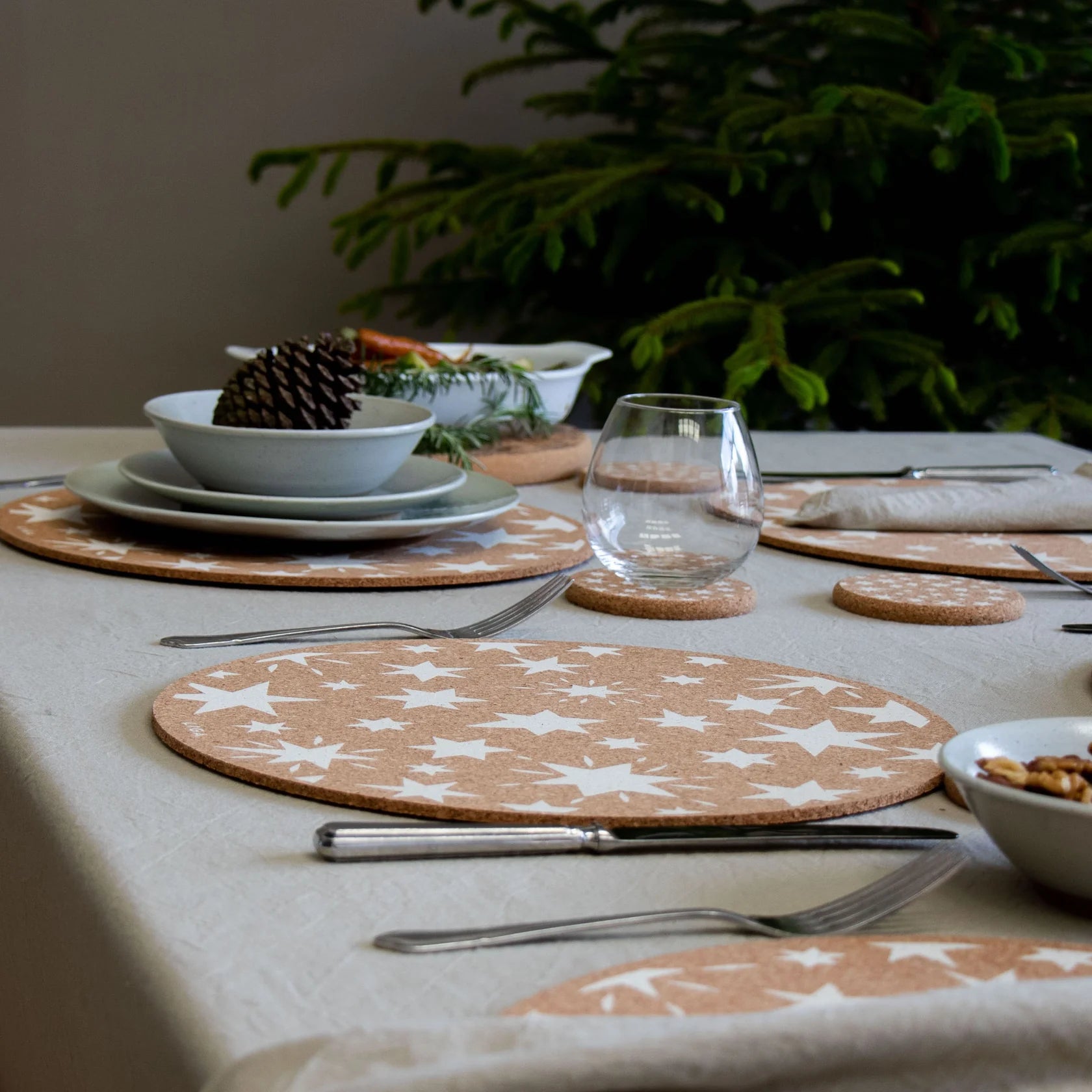Cork Max Placemats - Stars