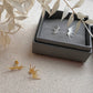 Sterling Silver Vermeil Sun Ray Studs