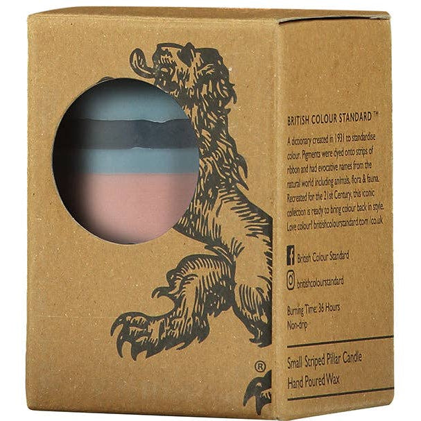 Rose Pink Pillar Candle | British Colour Standard