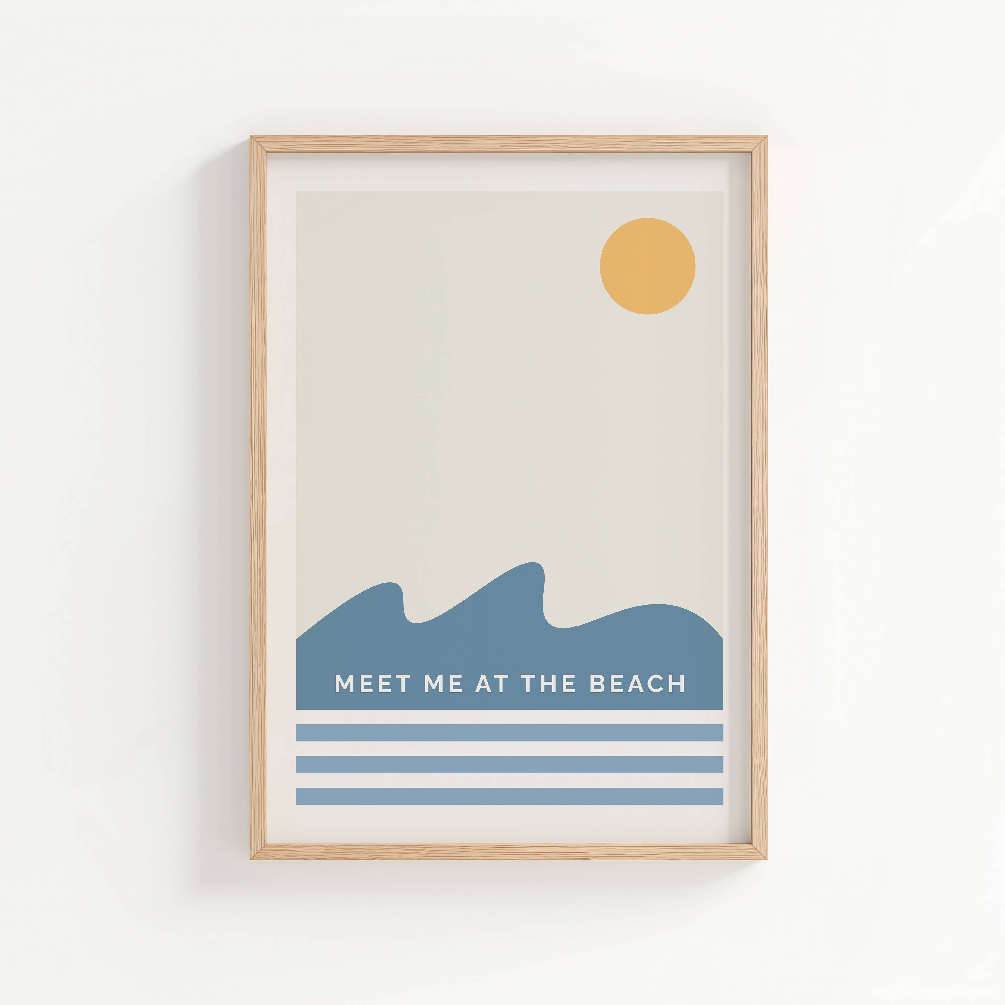 Meet Me at the Beach Print | Unframed A4