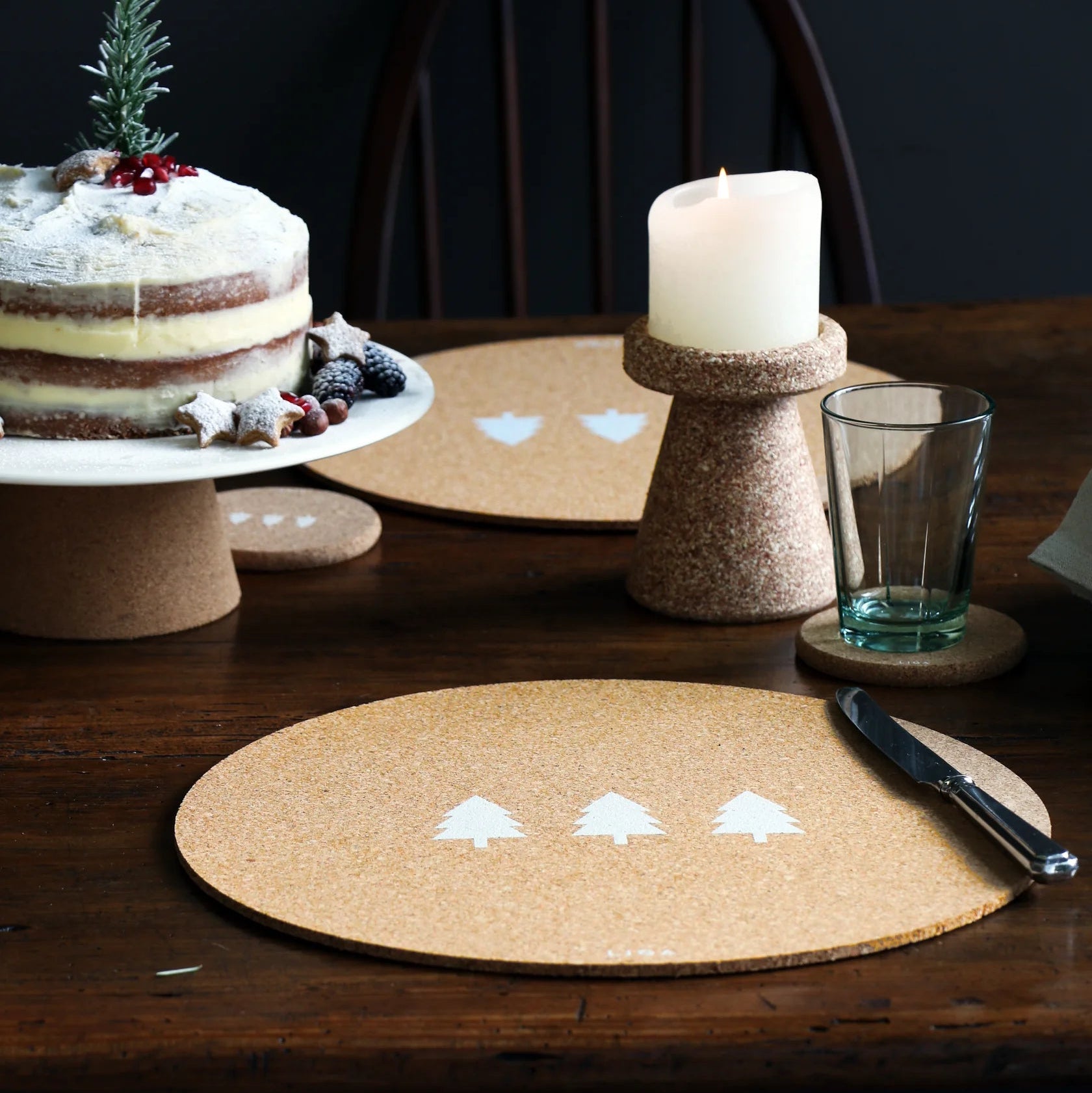 Cork Max Placemats - 3 Trees