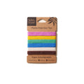 Plastic Free Hair Ties | 6 Pack | Multi Colour