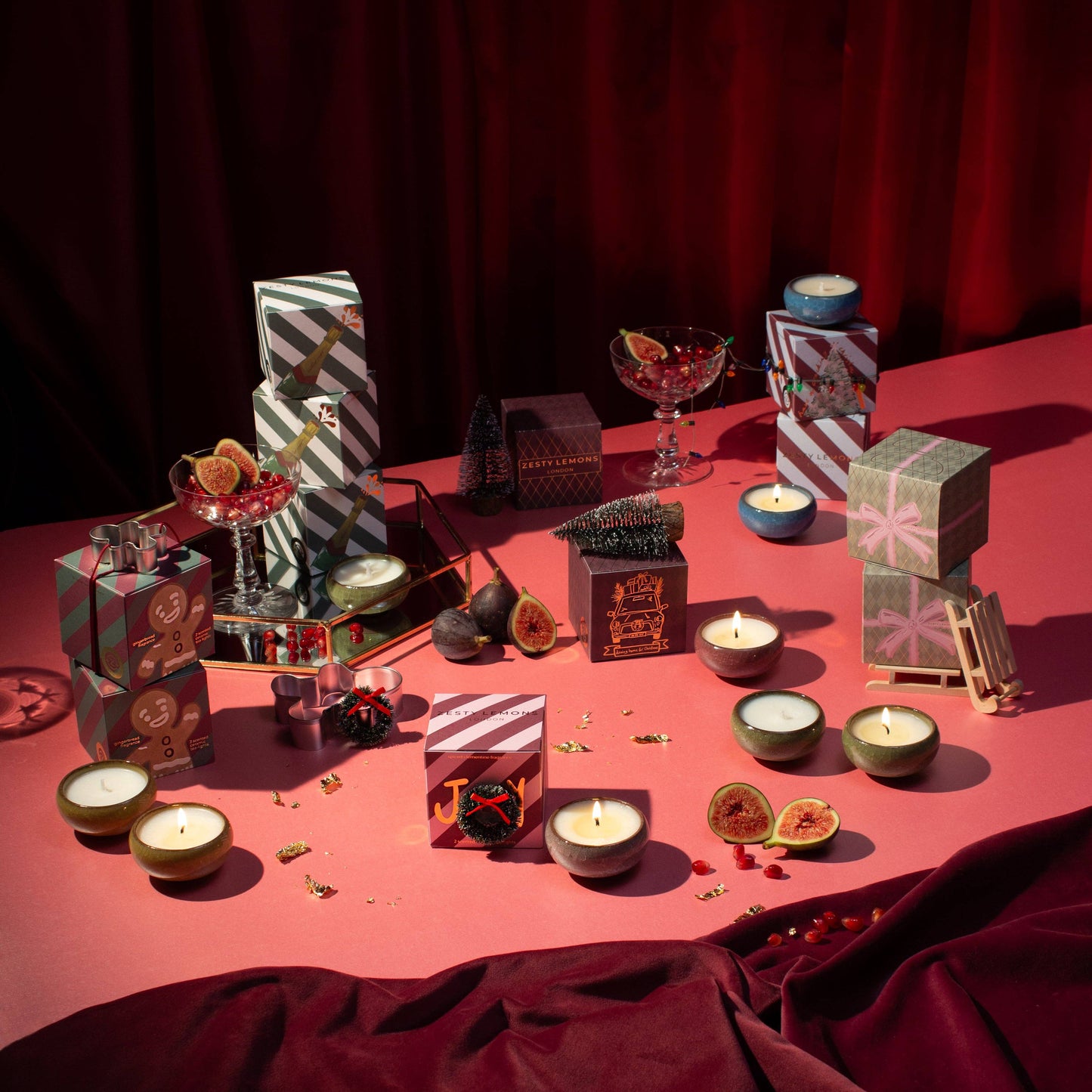 Christmas Bow Tea Lights | Box of 2 | Myrrh & Tonka