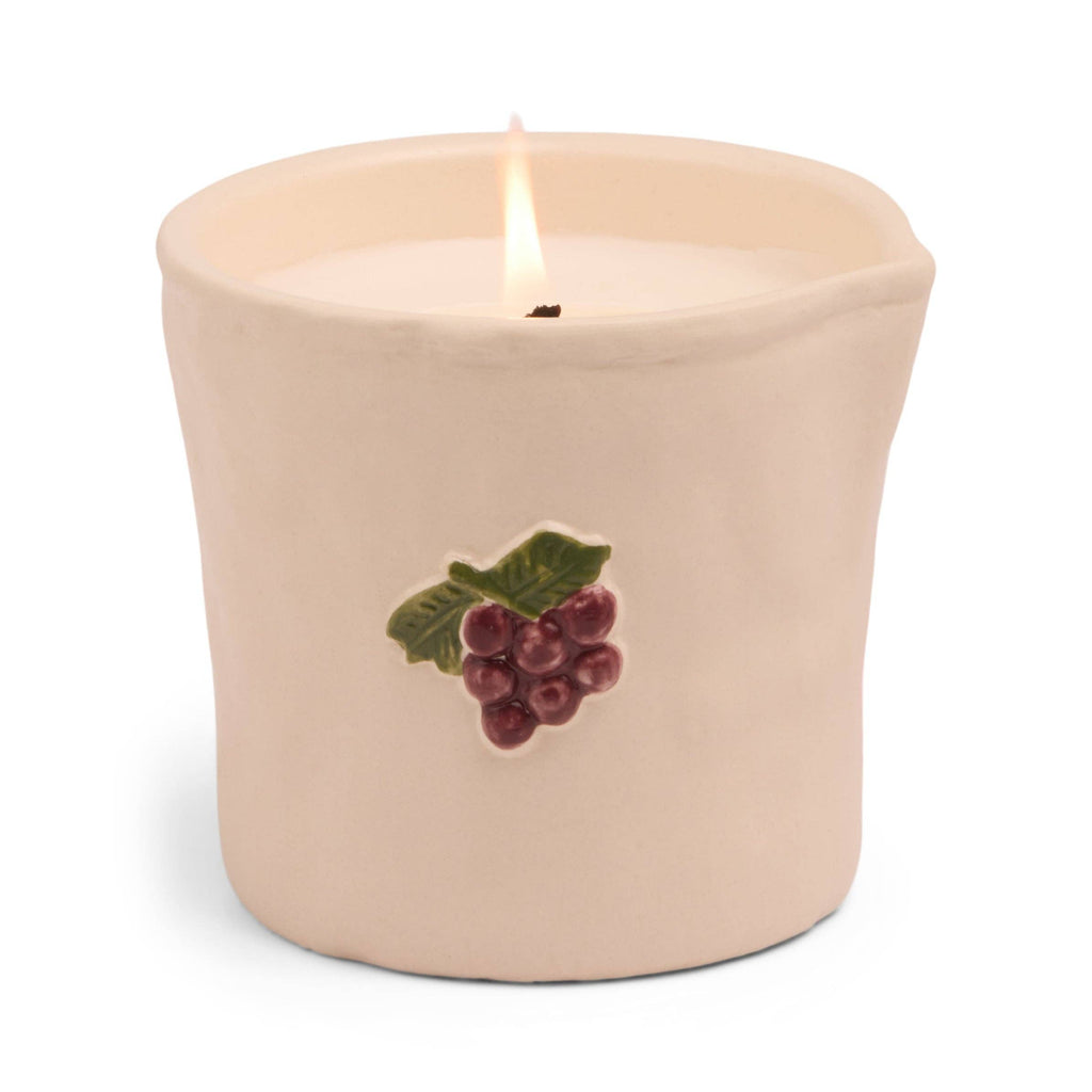 Paddywax Bistro Grapes Ceramic Candle | Bordeaux Grape