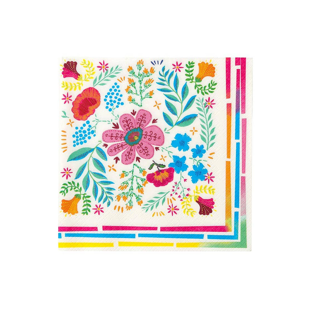 Floral Pink Paper Napkins | 20 Pack