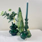 Recycled Glass Tree Table Decoration | Fern Green | Large