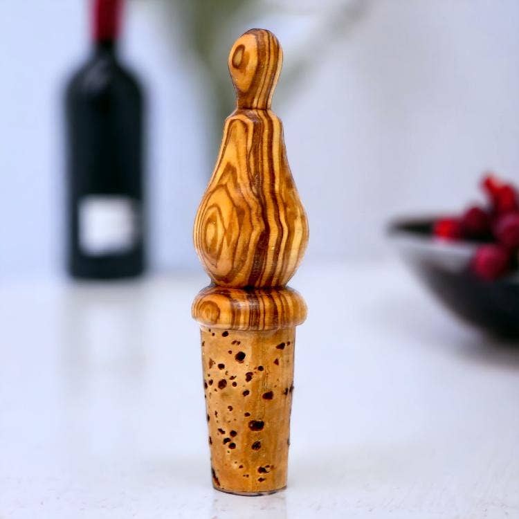 Pear Shape Wooden Bottle Stopper