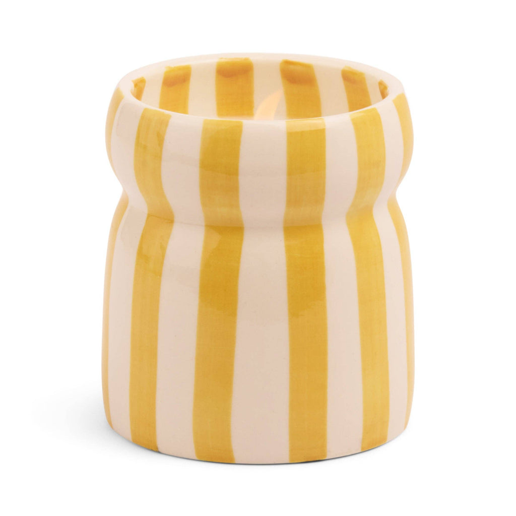 Cabana Yellow Ceramic Candle - Gold Coast