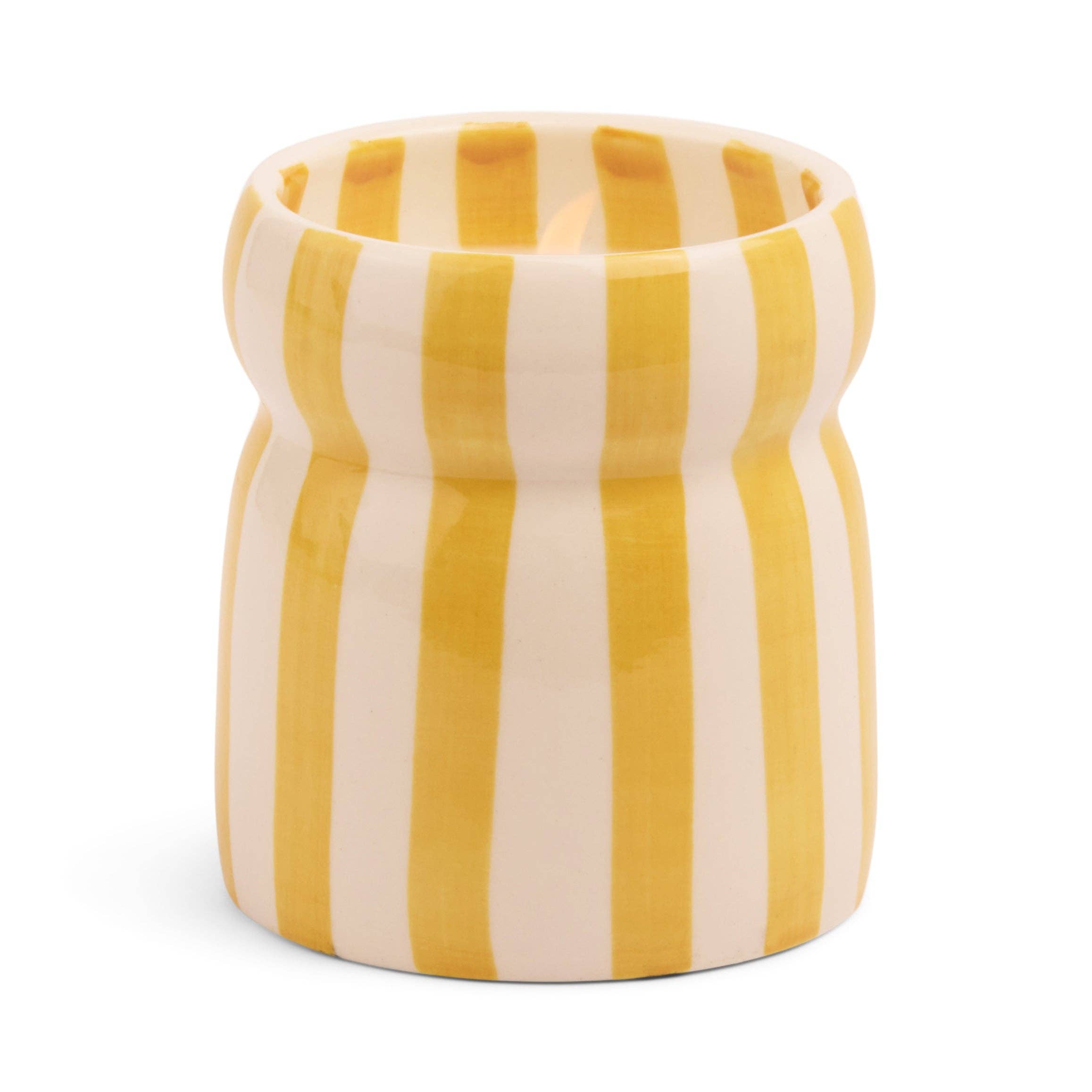 Cabana Yellow Ceramic Candle - Gold Coast