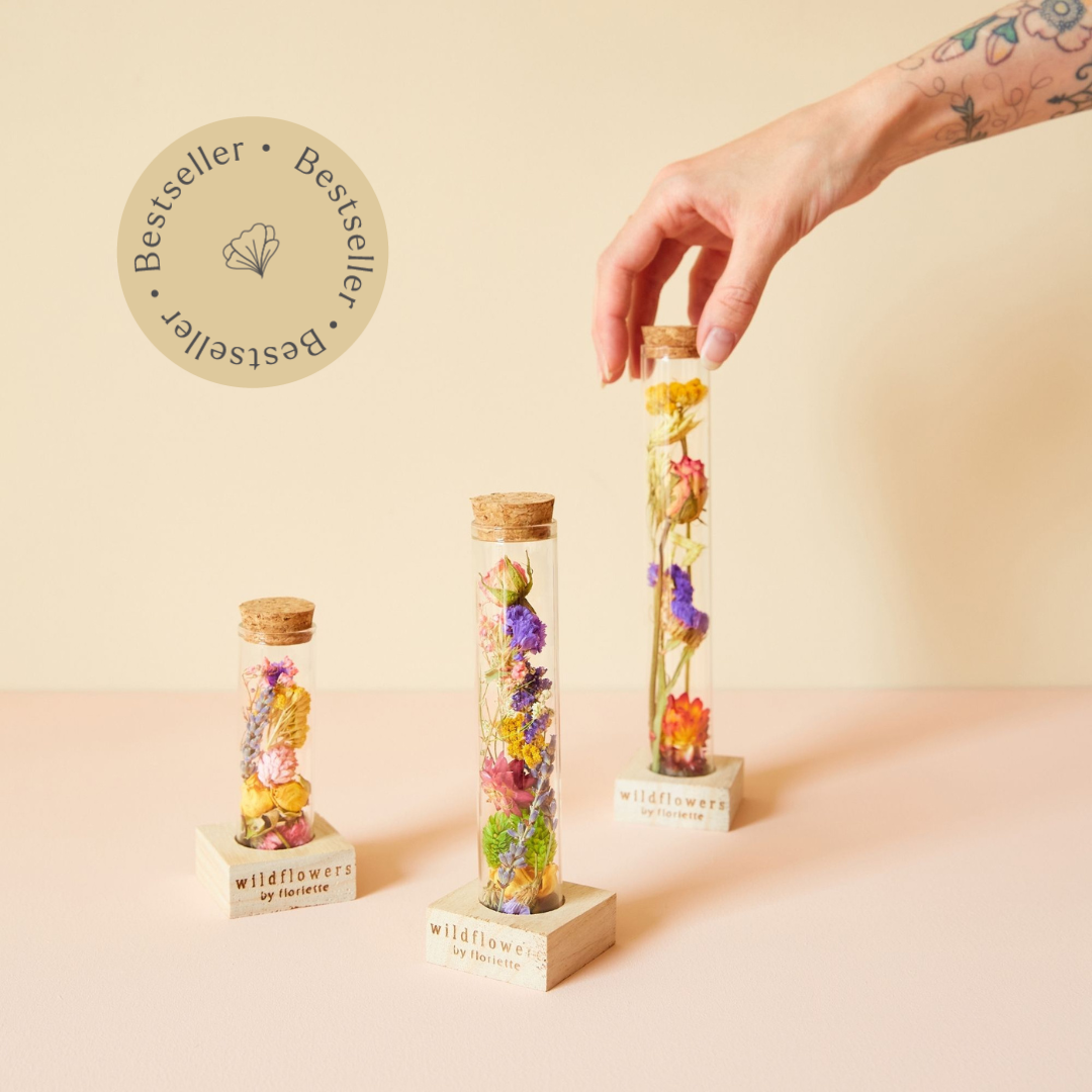 Dried Flowers Wish Bottle