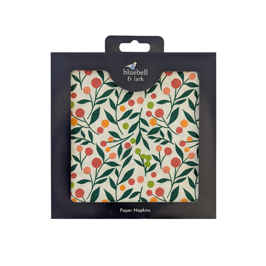 Leaves and Berries | Paper Napkin