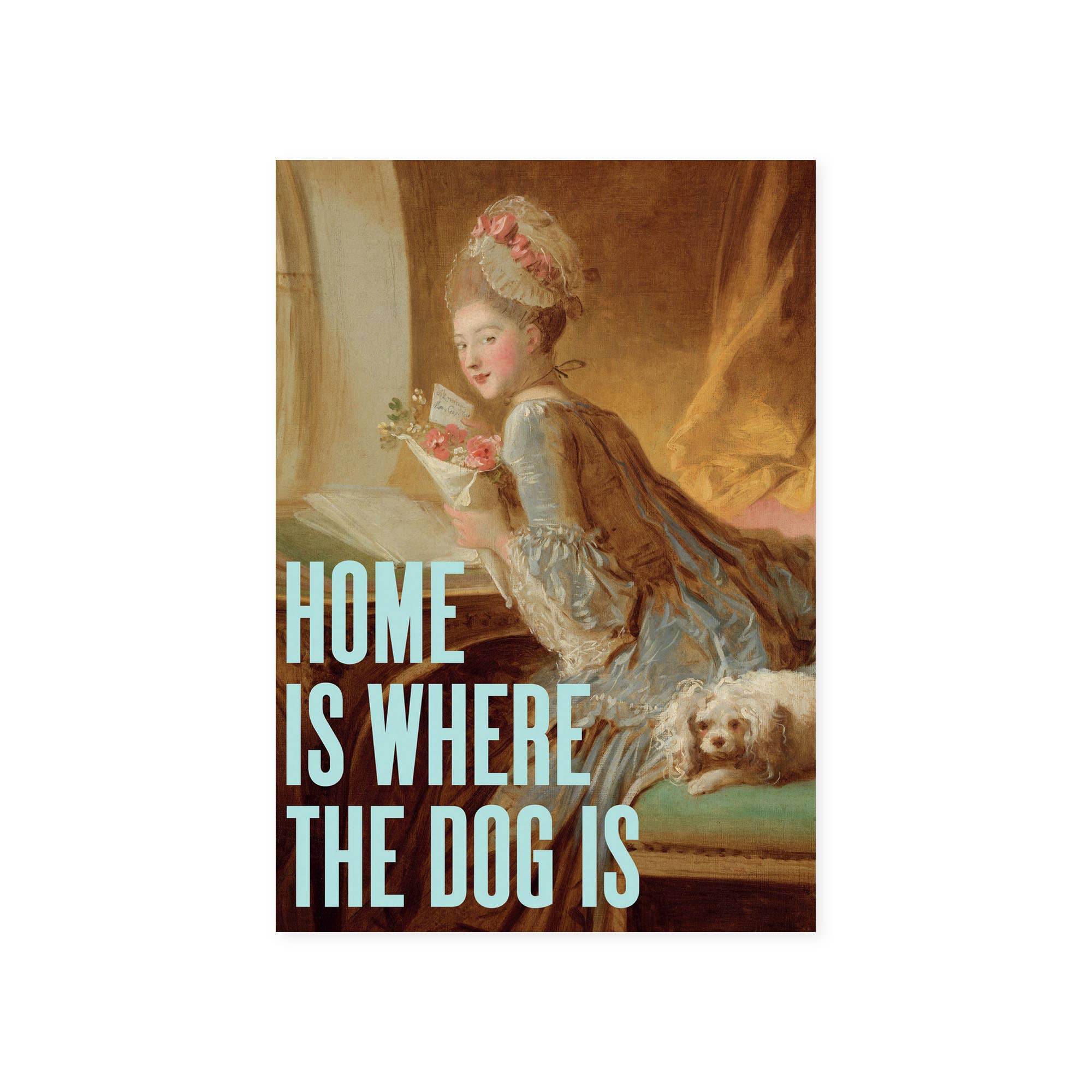 Home Is Where The Dog Is Postcard