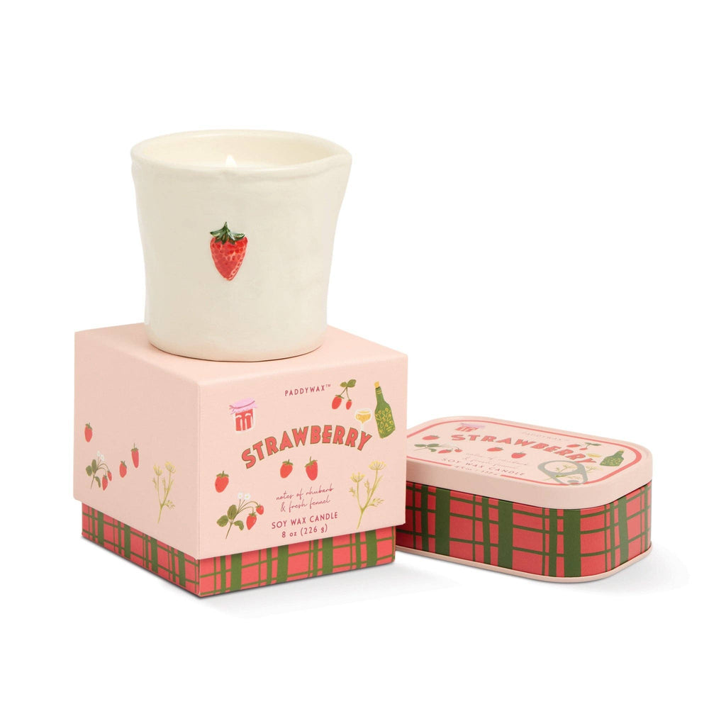 Paddywax Bistro Ceramic Candle | Strawberry