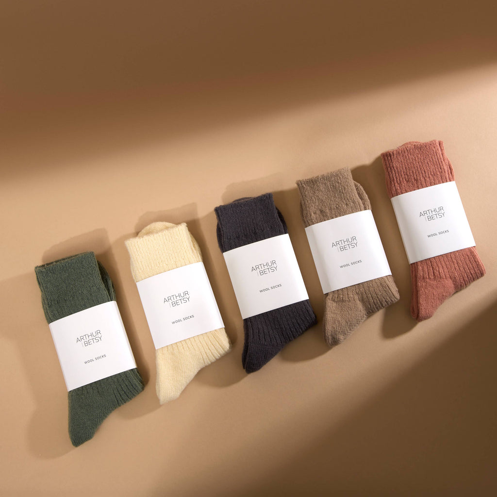 Wool Socks | Cream