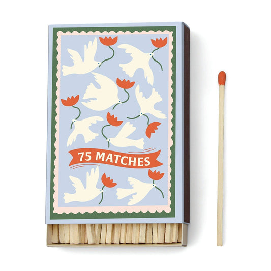 Flower Boxed Matches |  75 Matches