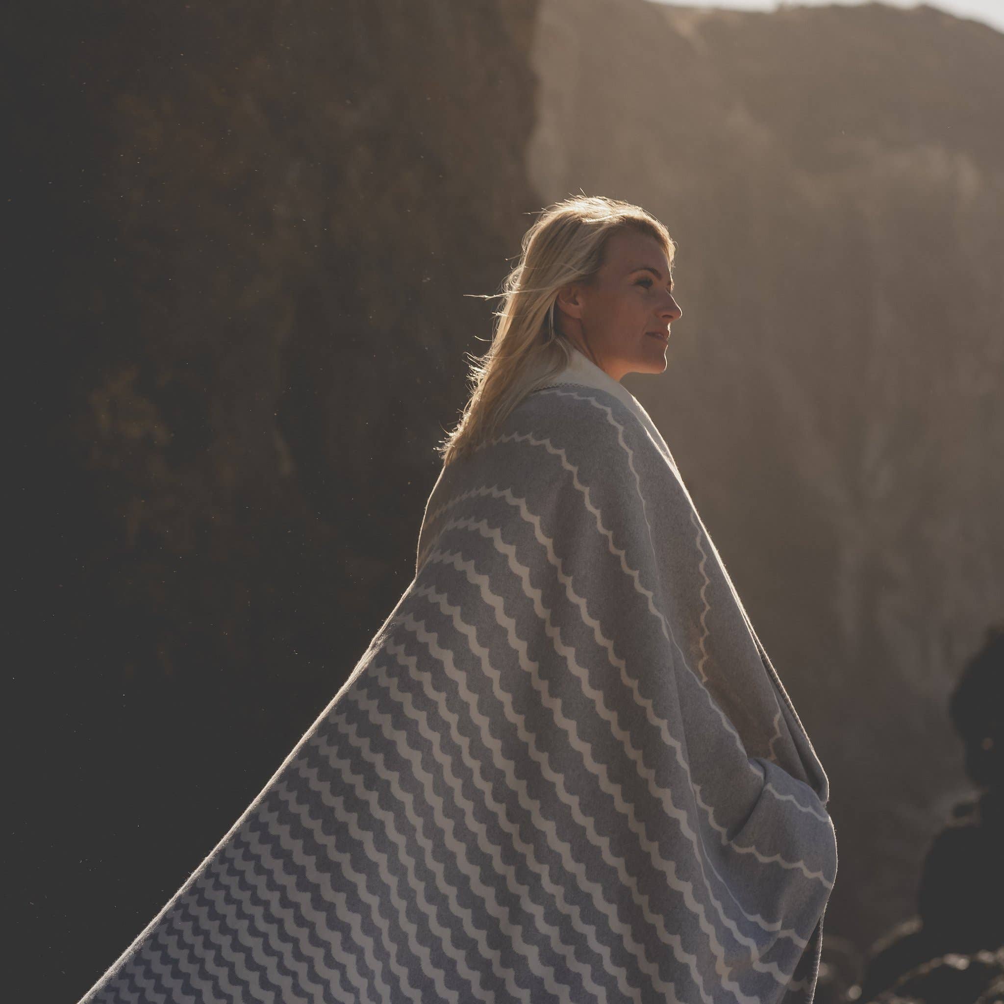 Recycled Cotton Blanket | Grey Swell