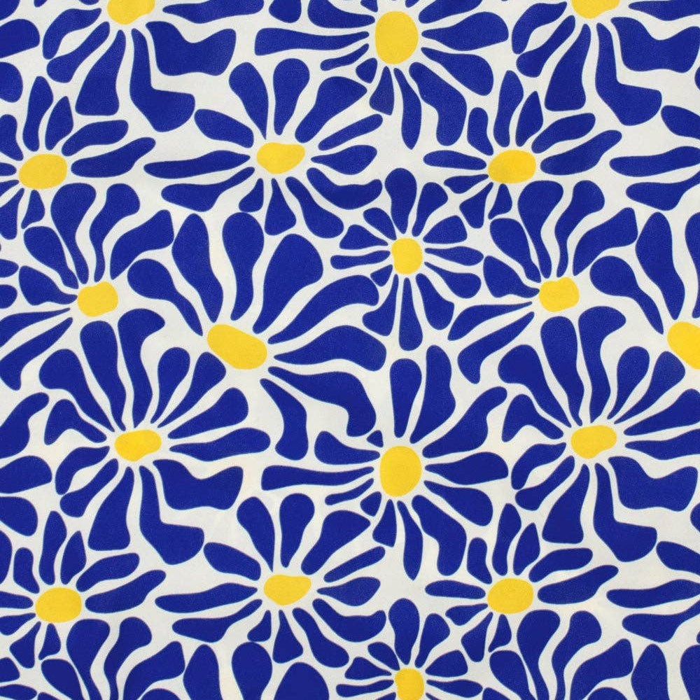 Abstract Flowers Blue | Medium