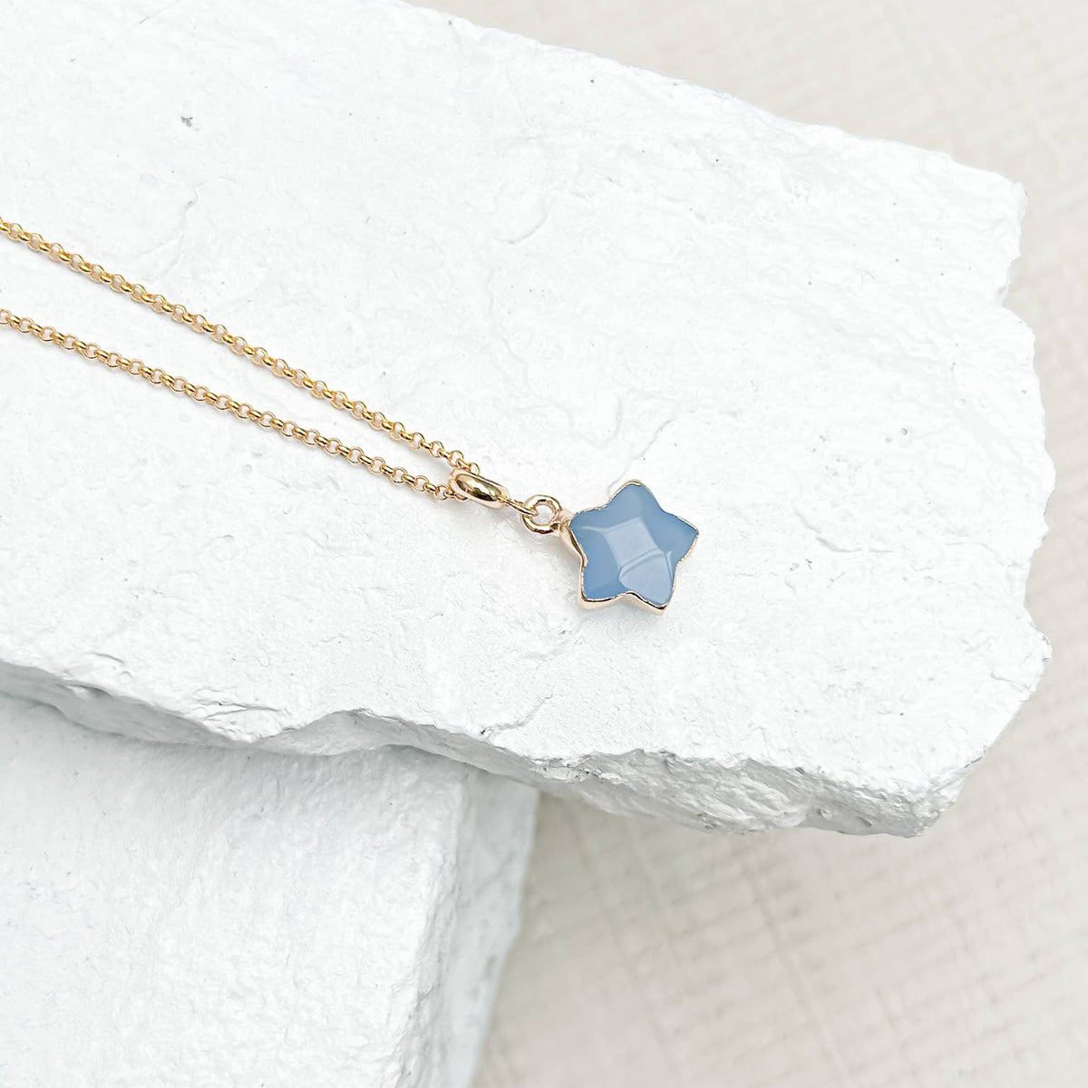Agate Star Grey Necklace