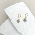 Labradorite Nugget Gold Plated Earrings
