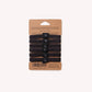 Plastic Free Hair Ties | 6 Pack | Black