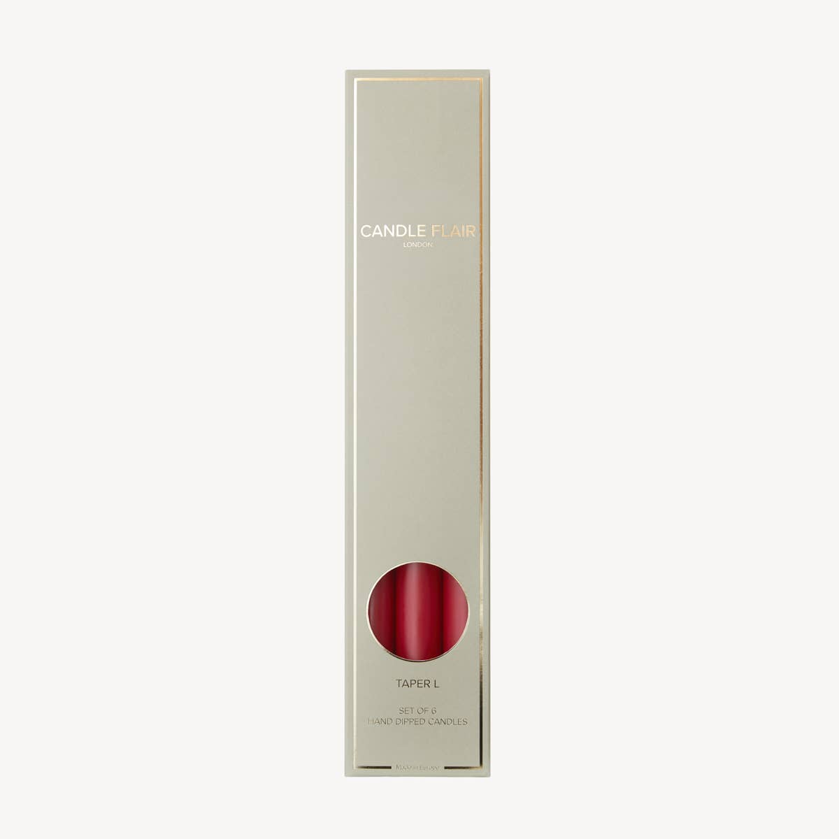 Burgundy Red | Box of 6 Candles