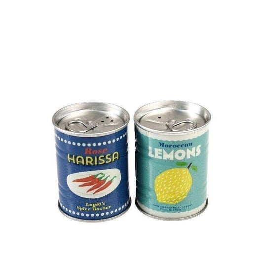 Tin Salt And Pepper Shakers |  Lemons And Harissa