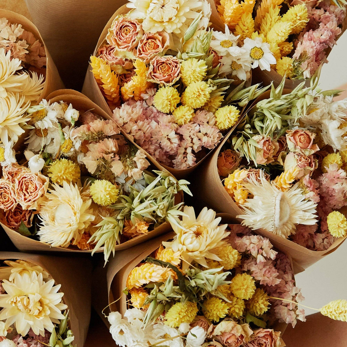 Market More Dried Flowers Bouquet | Honey Blossom