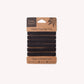 Plastic Free Hair Ties | 6 Pack | Black