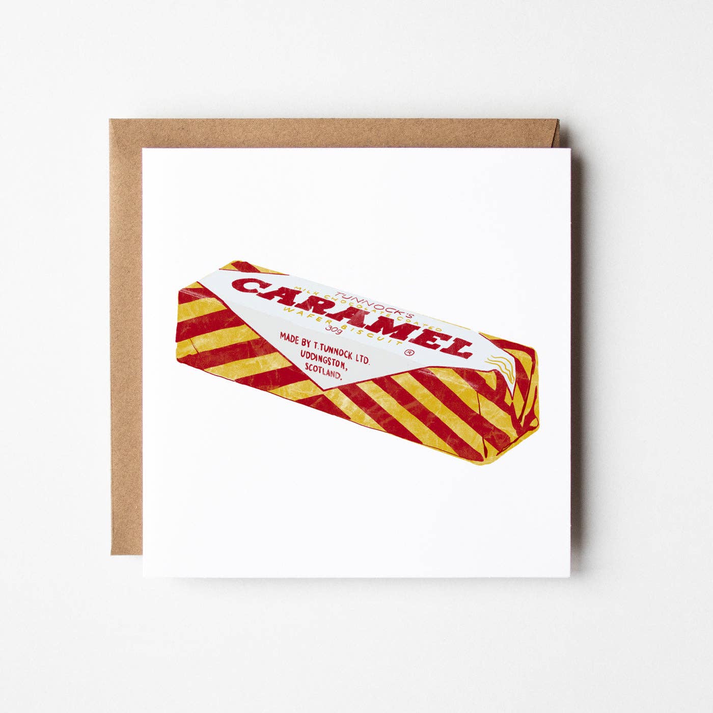 Tunnocks Caramel Wafer | Greetings Card