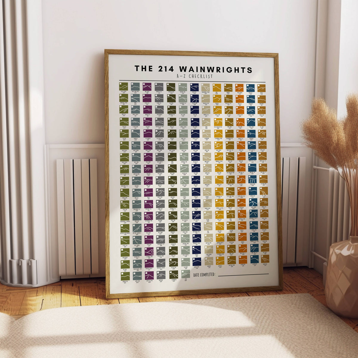 Wainwright A-Z Tick List | Metres | A3