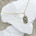 Dalmatian Jasper Gold Plated Necklace
