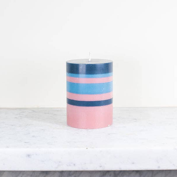 Rose Pink Pillar Candle | British Colour Standard